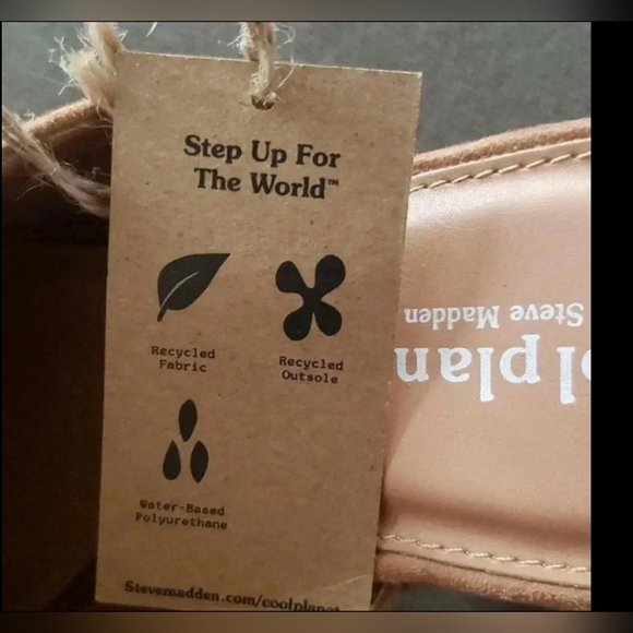 New Steve Madden Boho 11 Vegan Ultrasuede Lugsole Minimalist Mule Sandals New - Picture 4 of 6